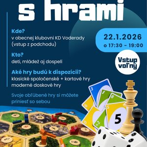 Večer s hrami - Voderady Večer s hrami - Voderady
