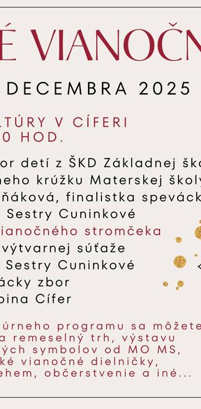 Cíferské Vianočné Trhy