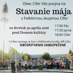 Stavanie mája v Cíferi